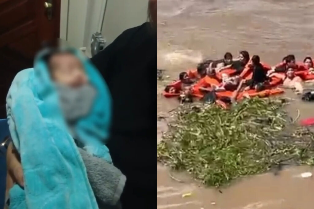 bebe-prematuro-e-resgatado-dentro-de-cooler-apos-naufragio-em-manaus.-veja-video